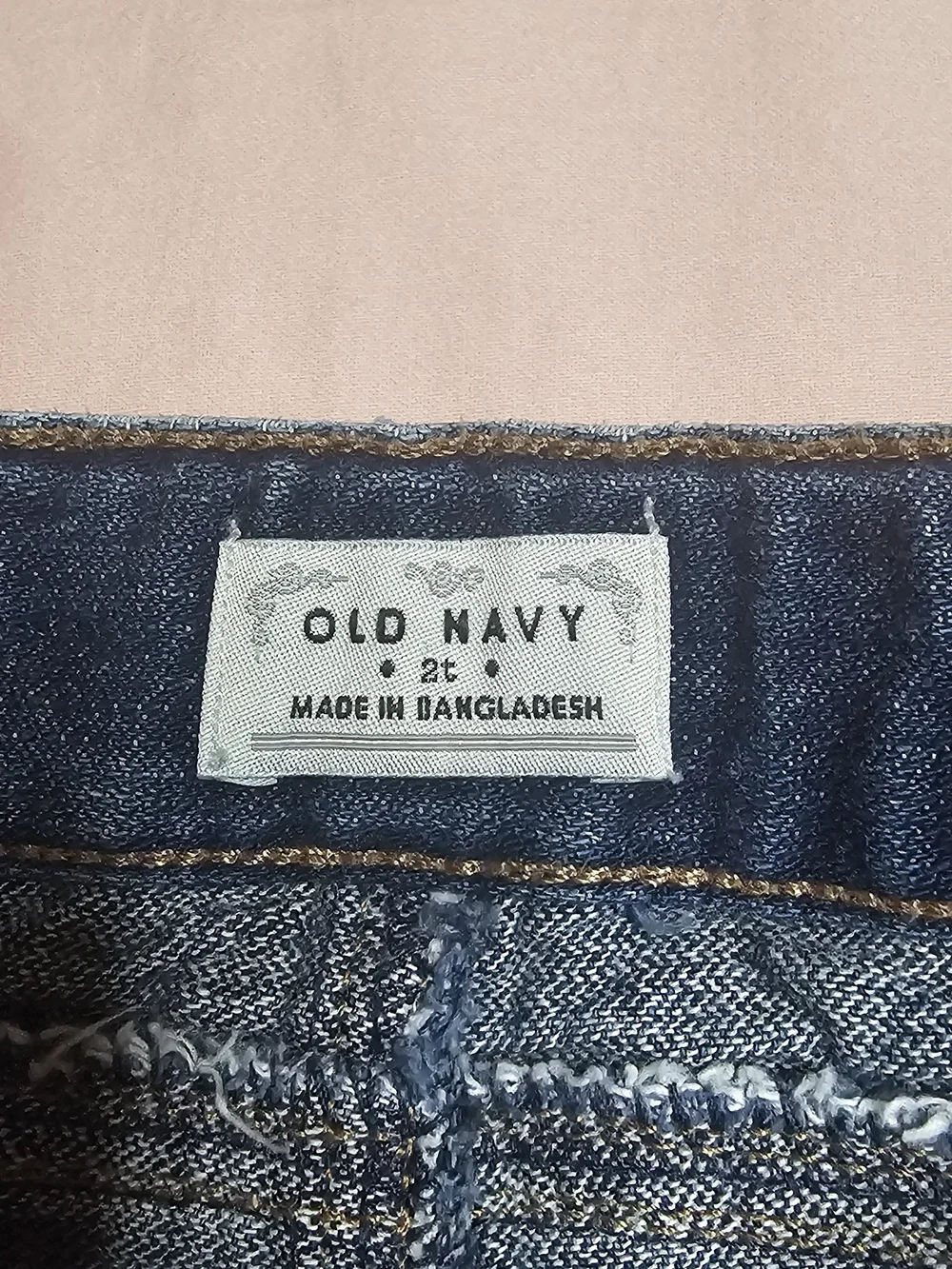 Old Navy Vintage Blue Denim Adjustable Waist Shorts - Girls 2T